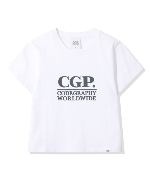 codegraphy（コードグラフィー）の「(Women's) Square Logo Short Sleeve T-shirt CBFUWTS004（Tシャツ/カットソー・レディース・チャコール/ダークネイビー/White/ホワイト/Red・フリー）」の3枚目の写真