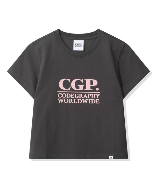 codegraphy（コードグラフィー）の「(Women's) Square Logo Short Sleeve T-shirt CBFUWTS004（Tシャツ/カットソー・レディース・チャコール/ダークネイビー/White/ホワイト/Red・フリー）」の4枚目の写真