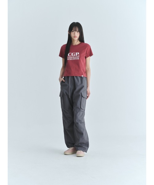 codegraphy（コードグラフィー）の「(Women's) Square Logo Short Sleeve T-shirt CBFUWTS004（Tシャツ/カットソー・レディース・チャコール/ダークネイビー/White/ホワイト/Red・フリー）」の12枚目の写真