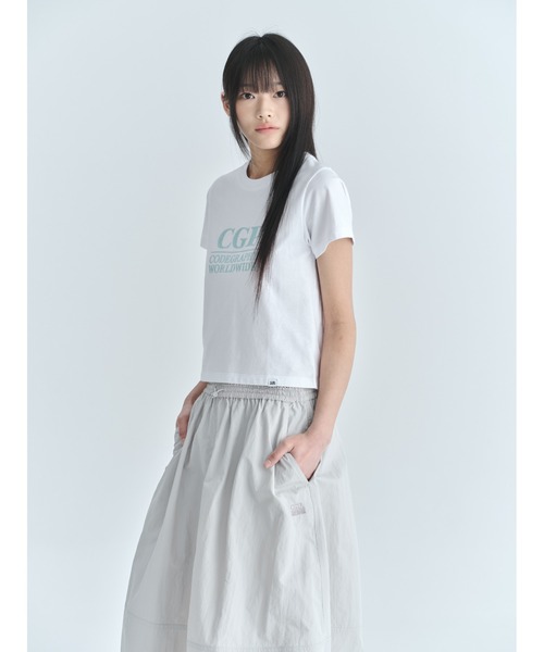codegraphy（コードグラフィー）の「(Women's) Square Logo Short Sleeve T-shirt CBFUWTS004（Tシャツ/カットソー・レディース・チャコール/ダークネイビー/White/ホワイト/Red・フリー）」の11枚目の写真