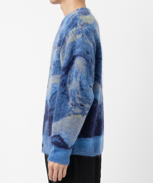 UNUSED（アンユーズド）の「【UNUSED】EX. mohair cardigan（カーディガン/ボレロ・メンズ・ブルー・2/3）」の2枚目の写真