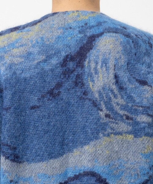 UNUSED（アンユーズド）の「【UNUSED】EX. mohair cardigan（カーディガン/ボレロ・メンズ・ブルー・2/3）」の5枚目の写真