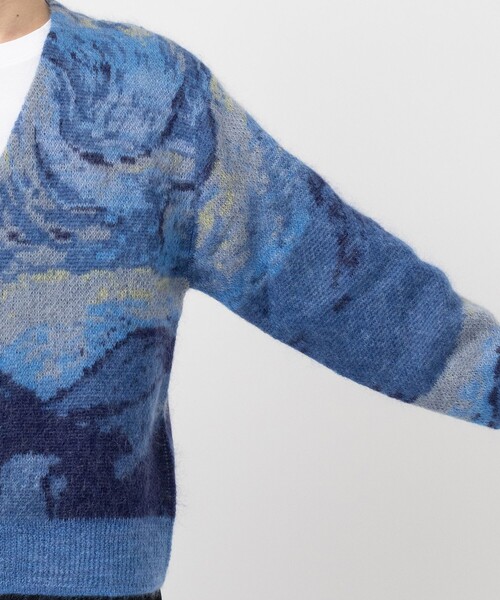 UNUSED（アンユーズド）の「【UNUSED】EX. mohair cardigan（カーディガン/ボレロ・メンズ・ブルー・2/3）」の6枚目の写真