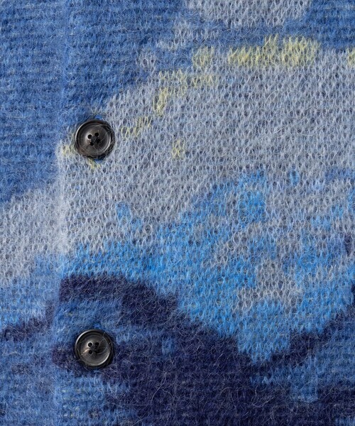 UNUSED（アンユーズド）の「【UNUSED】EX. mohair cardigan（カーディガン/ボレロ・メンズ・ブルー・2/3）」の8枚目の写真