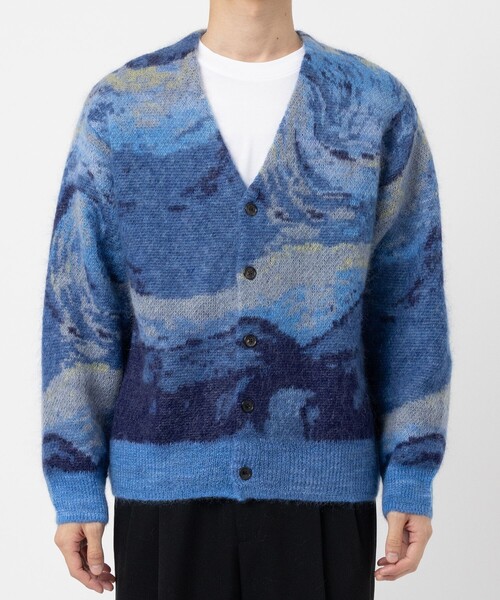 UNUSED（アンユーズド）の「【UNUSED】EX. mohair cardigan（カーディガン/ボレロ・メンズ・ブルー・2/3）」の13枚目の写真
