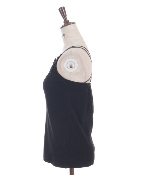 axes femme(アクシーズファム)の「カップ付きダブルキャミ(キャミソール・レディース・グレイッシュベージュ/ブラック・LARGE/MEDIUM)」の15枚目の写真