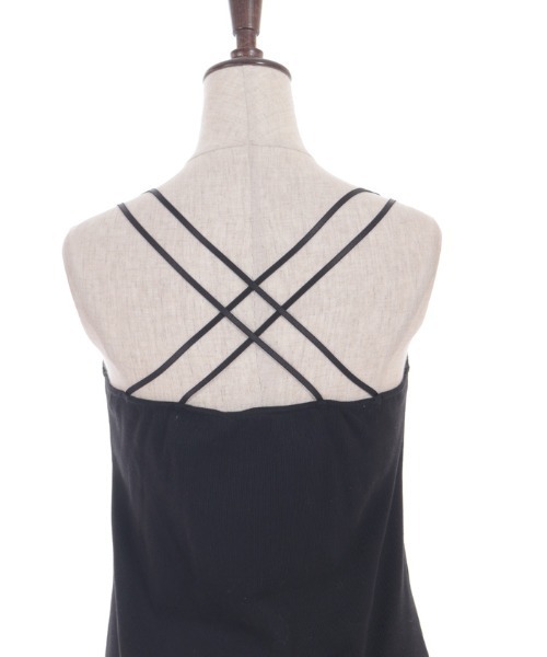 axes femme(アクシーズファム)の「カップ付きダブルキャミ(キャミソール・レディース・グレイッシュベージュ/ブラック・LARGE/MEDIUM)」の19枚目の写真