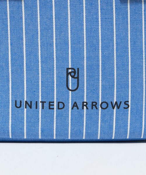 UNITED ARROWS(ユナイテッドアローズ)の「ストライプ ボックス型 トートバッグ S(トートバッグ・レディース・ライトブルー/ブラック・FREE)」の16枚目の写真