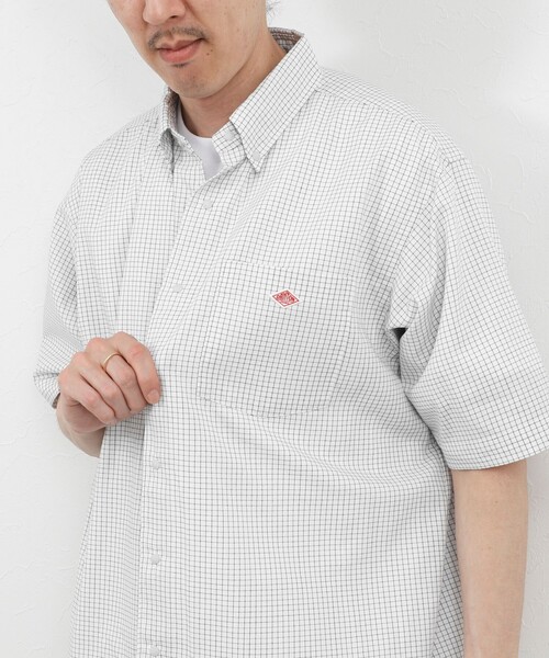 DANTON(ダントン)の「【DANTON/ダントン】DOT BUTTON B.D. SHIRT SS 26SS(DT-B0337 POD)(シャツ/ブラウス・メンズ・ホワイト系その他2/ブラック系その他・38/40/42/44)」の4枚目の写真