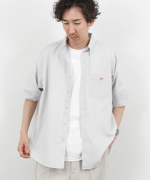 DANTON(ダントン)の「【DANTON/ダントン】DOT BUTTON B.D. SHIRT SS 26SS(DT-B0337 POD)(シャツ/ブラウス・メンズ・ホワイト系その他2/ブラック系その他・38/40/42/44)」の6枚目の写真