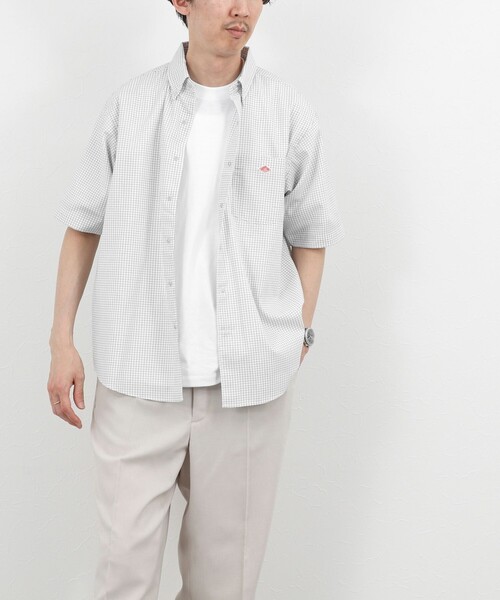 DANTON(ダントン)の「【DANTON/ダントン】DOT BUTTON B.D. SHIRT SS 26SS(DT-B0337 POD)(シャツ/ブラウス・メンズ・ホワイト系その他2/ブラック系その他・38/40/42/44)」の7枚目の写真