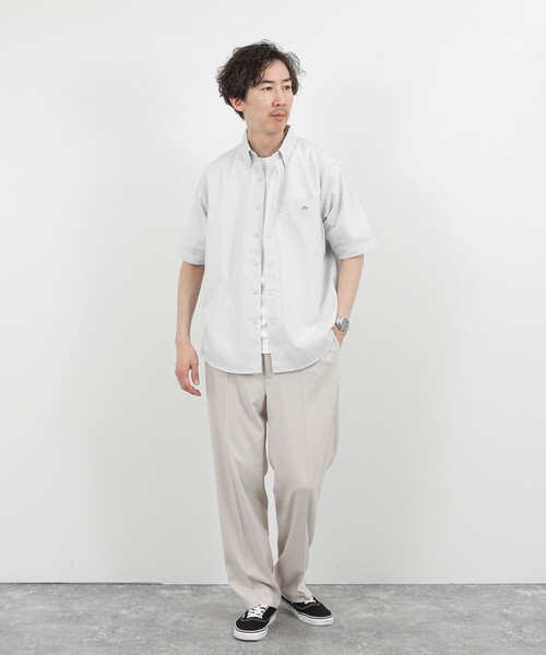 DANTON(ダントン)の「【DANTON/ダントン】DOT BUTTON B.D. SHIRT SS 26SS(DT-B0337 POD)(シャツ/ブラウス・メンズ・ホワイト系その他2/ブラック系その他・38/40/42/44)」の10枚目の写真