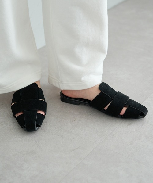 PUAL CE CIN（ピュアルセシン）の「グルカミュールサンダル（サンダル・レディース・ブラック/ベージュ・SMALL/MEDIUM/LARGE）」の4枚目の写真
