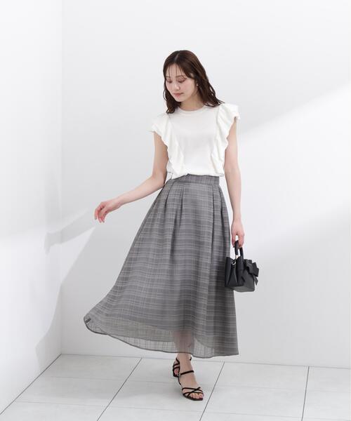 PROPORTION BODY DRESSING(プロポーションボディドレッシング)の「シンプルラッフルニット / 1216170503(ニット/セーター・レディース・グリーン/ピンク/ホワイト系その他・MEDIUM/SMALL)」の6枚目の写真