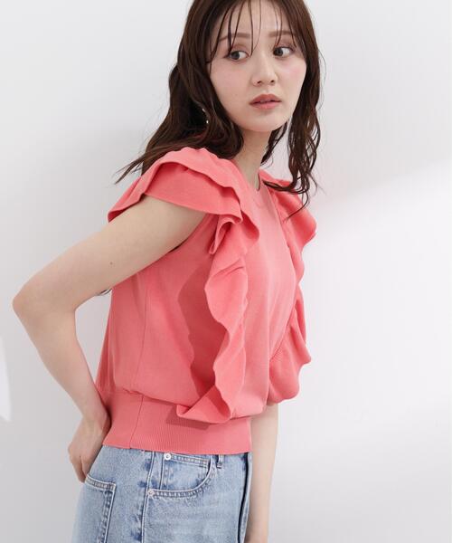 PROPORTION BODY DRESSING(プロポーションボディドレッシング)の「シンプルラッフルニット / 1216170503(ニット/セーター・レディース・グリーン/ピンク/ホワイト系その他・MEDIUM/SMALL)」の11枚目の写真