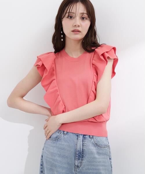 PROPORTION BODY DRESSING(プロポーションボディドレッシング)の「シンプルラッフルニット / 1216170503(ニット/セーター・レディース・グリーン/ピンク/ホワイト系その他・MEDIUM/SMALL)」の12枚目の写真
