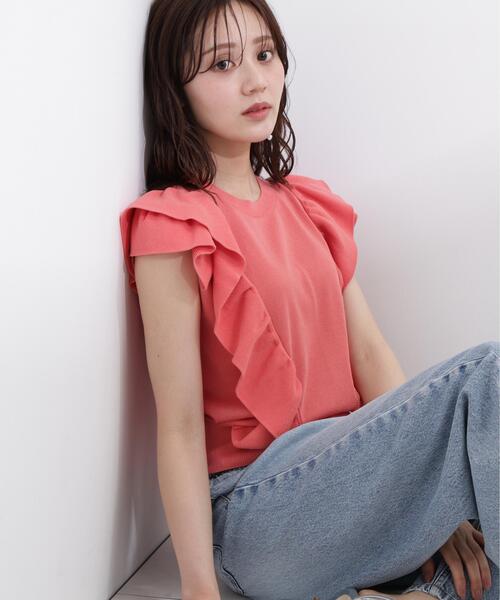 PROPORTION BODY DRESSING(プロポーションボディドレッシング)の「シンプルラッフルニット / 1216170503(ニット/セーター・レディース・グリーン/ピンク/ホワイト系その他・MEDIUM/SMALL)」の13枚目の写真