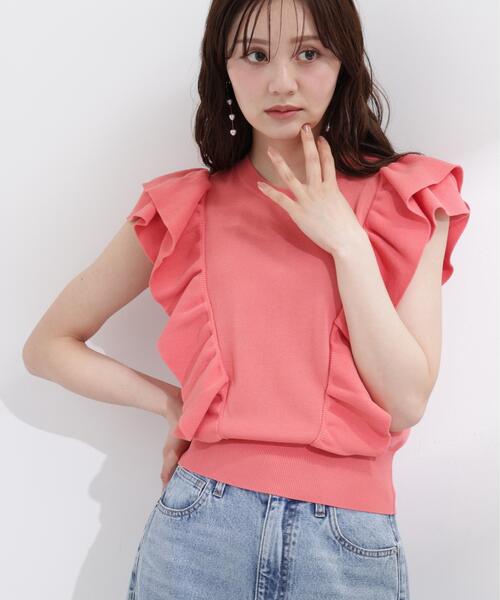 PROPORTION BODY DRESSING(プロポーションボディドレッシング)の「シンプルラッフルニット / 1216170503(ニット/セーター・レディース・グリーン/ピンク/ホワイト系その他・MEDIUM/SMALL)」の14枚目の写真