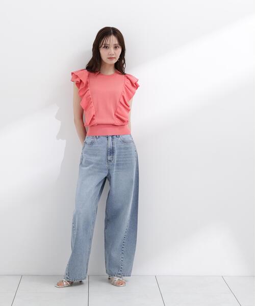 PROPORTION BODY DRESSING(プロポーションボディドレッシング)の「シンプルラッフルニット / 1216170503(ニット/セーター・レディース・グリーン/ピンク/ホワイト系その他・MEDIUM/SMALL)」の15枚目の写真