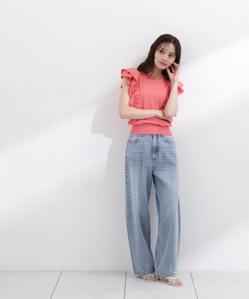 PROPORTION BODY DRESSING(プロポーションボディドレッシング)の「シンプルラッフルニット / 1216170503(ニット/セーター・レディース・グリーン/ピンク/ホワイト系その他・MEDIUM/SMALL)」の16枚目の写真