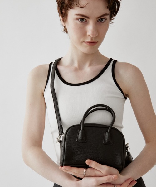 arholiday.standard(エーアールホリデースタンダード)の「2way mini boston bag / 2wayカラーミニボストンバッグ(ボストンバッグ・レディース・ブラック/ブルー・FREE)」の7枚目の写真