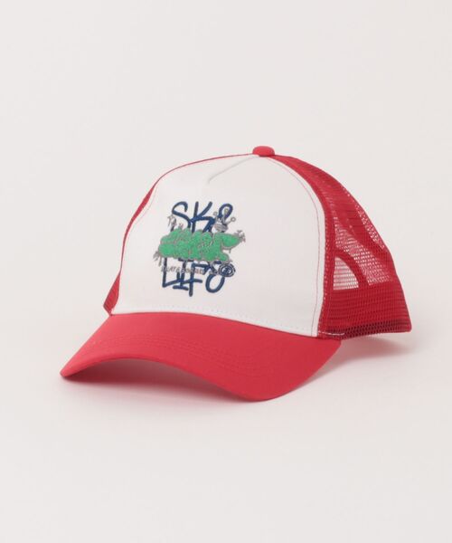 ELEMENT（エレメント）の「ELEMENT/エレメント TAG MESH CAP Y キッズ キャップ BG025911（キャップ・キッズ・レッド/ブラック×ブラック/ブラック×ホワイト・FREE）」の3枚目の写真