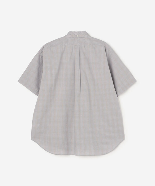 GYMPHLEX(ジムフレックス)の「Gymphlex | コットンブロード ボタンダウン半袖シャツ CHECK MEN(シャツ/ブラウス・メンズ・グレー系その他・S/M/L)」の3枚目の写真