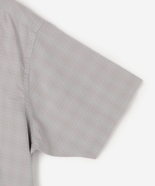 GYMPHLEX(ジムフレックス)の「Gymphlex | コットンブロード ボタンダウン半袖シャツ CHECK MEN(シャツ/ブラウス・メンズ・グレー系その他・S/M/L)」の5枚目の写真