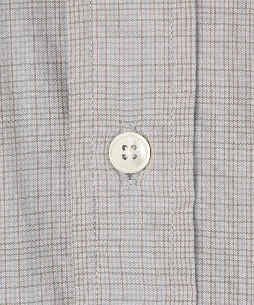 GYMPHLEX(ジムフレックス)の「Gymphlex | コットンブロード ボタンダウン半袖シャツ CHECK MEN(シャツ/ブラウス・メンズ・グレー系その他・S/M/L)」の7枚目の写真