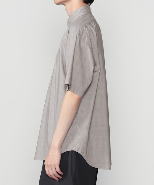 GYMPHLEX(ジムフレックス)の「Gymphlex | コットンブロード ボタンダウン半袖シャツ CHECK MEN(シャツ/ブラウス・メンズ・グレー系その他・S/M/L)」の10枚目の写真