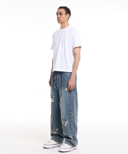 CREAM SODA LAB(クリームソーダラボ)の「男性スタンダードフィットクロップ半袖Tシャツホワイト(Tシャツ/カットソー・メンズ・その他・LARGE/X-LARGE)」の3枚目の写真