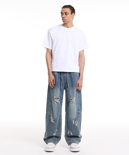 CREAM SODA LAB(クリームソーダラボ)の「男性スタンダードフィットクロップ半袖Tシャツホワイト(Tシャツ/カットソー・メンズ・その他・LARGE/X-LARGE)」の5枚目の写真
