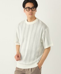 【WEB限定】SHIPS Colors:〈手洗い可能〉リネンタッチ 針抜き ニット◇