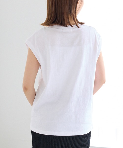 GOOD ROCK SPEED(グッドロックスピード)の「【GOOD ROCK SPEED】NYC ロゴプリント ノースリーブTシャツ(Tシャツ/カットソー・レディース・ホワイト/ブラック・F)」の22枚目の写真