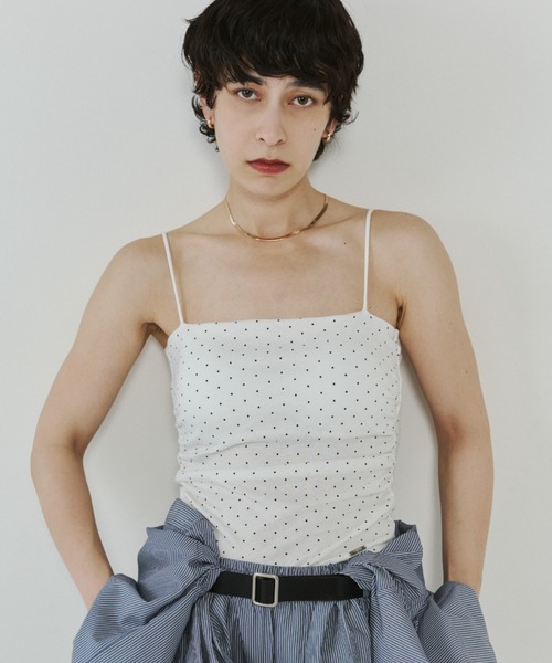 セール】カップインマイクロドットキャミ / Cup in Micro Dot Cami