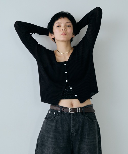 VION(ヴィオン)の「カップインマイクロドットキャミ / Cup in Micro Dot Cami(キャミソール・レディース・グレー/ブラック/ホワイト・FREE)」の16枚目の写真
