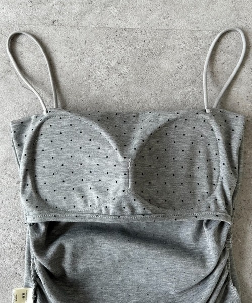 VION(ヴィオン)の「カップインマイクロドットキャミ / Cup in Micro Dot Cami(キャミソール・レディース・グレー/ブラック/ホワイト・FREE)」の20枚目の写真
