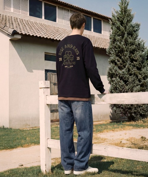 NO NEED（ノーニード）の「【WV PROJECT】Rise And LS/JILT7852（Tシャツ/カットソー・メンズ・クリーム/ネイビー/ブラック・S/L/M）」の8枚目の写真