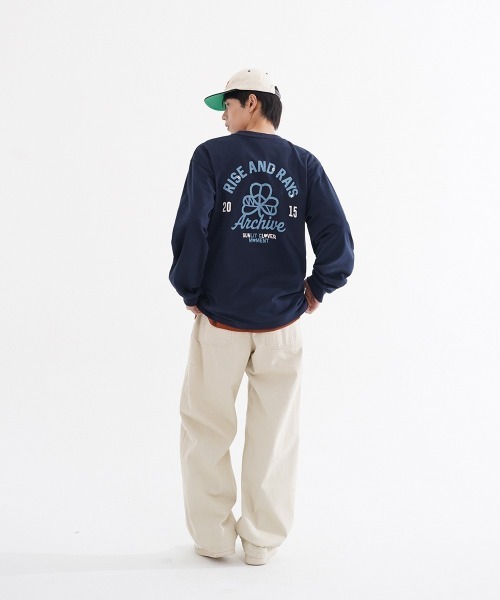 NO NEED（ノーニード）の「【WV PROJECT】Rise And LS/JILT7852（Tシャツ/カットソー・メンズ・クリーム/ネイビー/ブラック・S/L/M）」の14枚目の写真