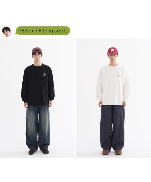 NO NEED（ノーニード）の「【WV PROJECT】Rise And LS/JILT7852（Tシャツ/カットソー・メンズ・クリーム/ネイビー/ブラック・S/L/M）」の16枚目の写真