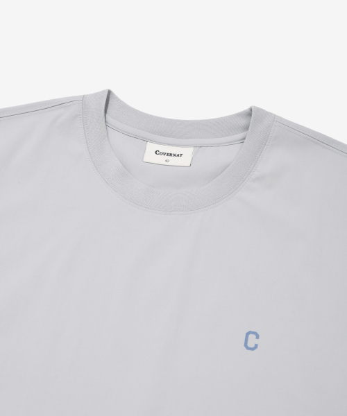 COVERNAT(カバーナット)の「スモールCロゴナイロンTシャツアッシュブルー(Tシャツ/カットソー・レディース・その他・SMALL/MEDIUM/LARGE/X-LARGE/XX-LARGE)」の8枚目の写真