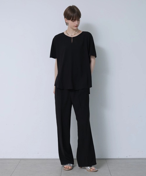 CADUNE(カデュネ)の「クールスリムストレートパンツ(その他パンツ・レディース・ベージュ系その他/ブラック/ホワイト・40/38/36/34)」の18枚目の写真