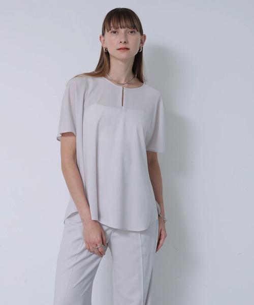 CADUNE(カデュネ)の「クールスリムストレートパンツ(その他パンツ・レディース・ベージュ系その他/ブラック/ホワイト・40/38/36/34)」の22枚目の写真