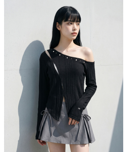 FREEANG（フリアン）の「ツーウェイアイレットオフショルダー - ブラック（その他トップス・レディース・その他・FREE）」の3枚目の写真