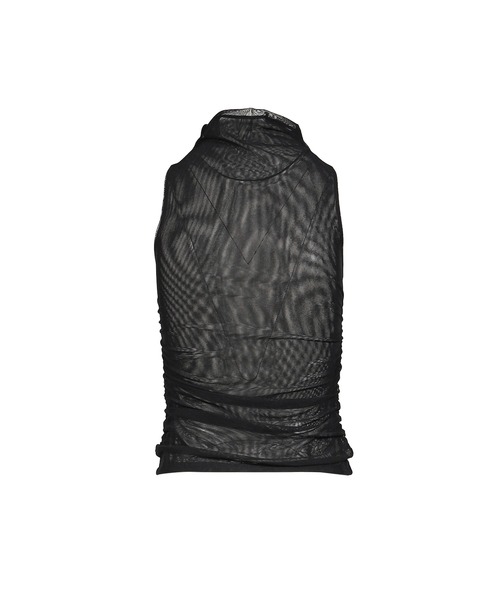 BOHEMSEO（ボヘミアンソウル）の「HALF NECK SHIRRING SLEEVELESS（その他トップス・メンズ・ブラック/チェック・OS）」の11枚目の写真