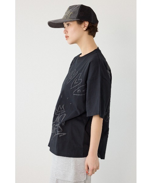 RODEO CROWNS WIDE BOWL(ロデオクラウンズワイドボウル)の「クレヨンタッチ同色発泡プリントTシャツ(Tシャツ/カットソー・レディース・ライトグリーン/オレンジ/ブラック/オフホワイト・MEDIUM/LARGE)」の15枚目の写真