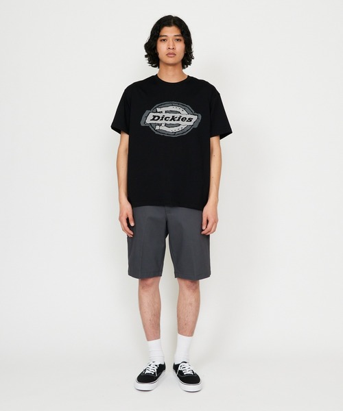 Dickies(ディッキーズ)の「Dickies/ディッキーズ ラフエッジ ホースシューロゴ プリントTシャツ(Tシャツ/カットソー・メンズ・ホワイト/ブラック・MEDIUM/LARGE/X-LARGE)」の12枚目の写真