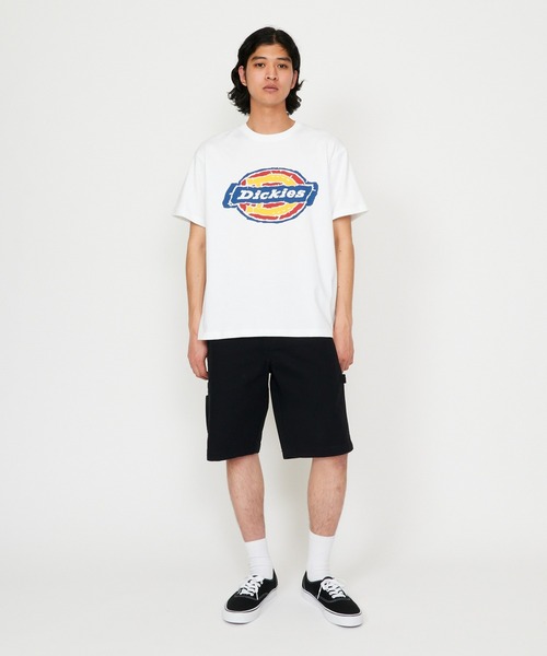 Dickies(ディッキーズ)の「Dickies/ディッキーズ ラフエッジ ホースシューロゴ プリントTシャツ(Tシャツ/カットソー・メンズ・ホワイト/ブラック・MEDIUM/LARGE/X-LARGE)」の4枚目の写真