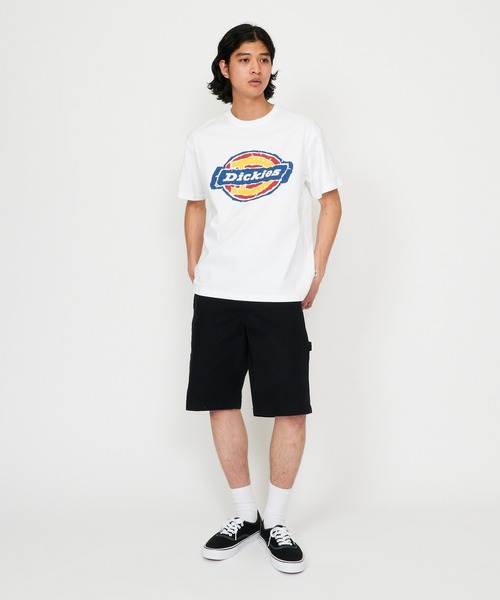 Dickies(ディッキーズ)の「Dickies/ディッキーズ ラフエッジ ホースシューロゴ プリントTシャツ(Tシャツ/カットソー・メンズ・ホワイト/ブラック・MEDIUM/LARGE/X-LARGE)」の5枚目の写真