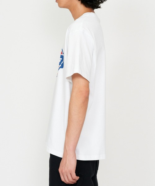 Dickies(ディッキーズ)の「Dickies/ディッキーズ ラフエッジ ホースシューロゴ プリントTシャツ(Tシャツ/カットソー・メンズ・ホワイト/ブラック・MEDIUM/LARGE/X-LARGE)」の7枚目の写真